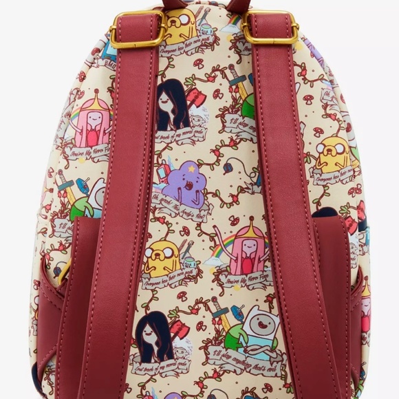 NWT Adventure Time AOP Mini Backpack - Picture 3 of 4